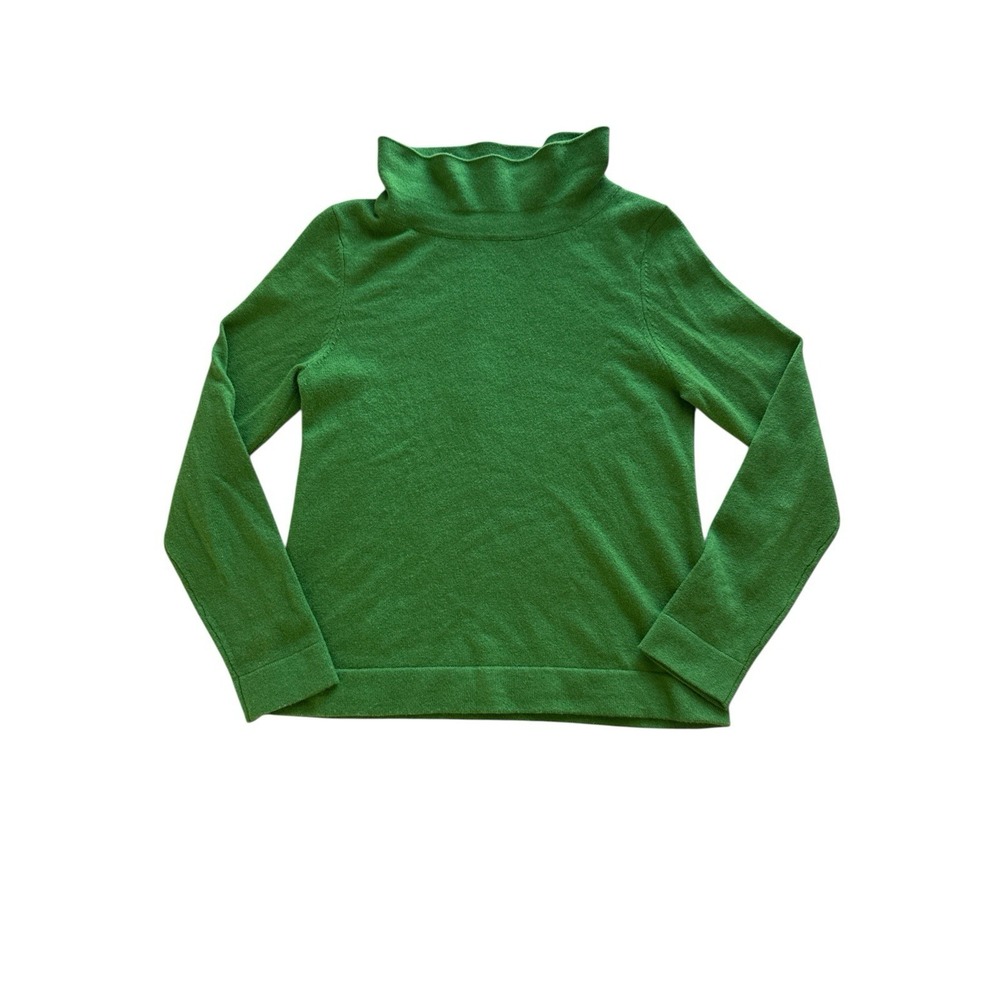 Hobbs London Audrey Wool Cashmere Roll Neck Sweater Small Green Knit - Picture 4 of 9